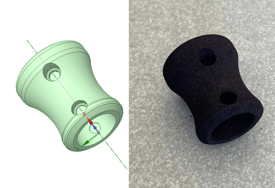3d printad reservdel askeladden